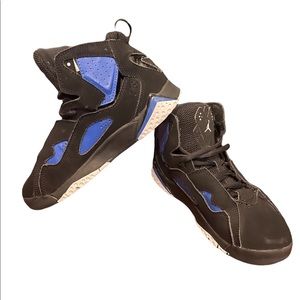 Nike Air Jordan True Flight Retro Size 1Y Black Game Royal White Blue